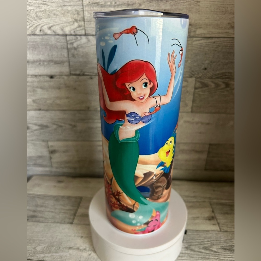 Little Mermaid 20oz Tumbler with Ariel Design